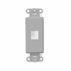 Leviton, QuickPort&reg; Decora 1-Port Insert, 41641-GY