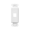 Leviton, QuickPort&reg; Decora 1-Port Insert, 41641-W