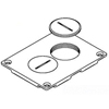 Wiremold, Brass Duplex Cover Plate, 828SPTC