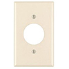 Leviton, 82004, 1 Gang Single Receptacle, Almond, Wall Plate 