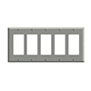 Leviton, 80423-GY, 5 Gang 5 Decora/GFI, Grey, Wall Plate
