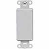 Leviton, 80414-GY, QuickPort Decora/GFI Multimedia Blank Insert, Gray