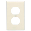 Cooper, 2032LA-BOX, 1 Gang Duplex Receptacle, Light Almond, Wall Plate