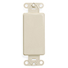 Leviton, 80414-T, QuickPort Decora/GFI Multimedia Blank Insert, Light Almond