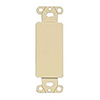 Leviton, 80414-I , QuickPort Decora/GFI Multimedia Blank Insert, Ivory