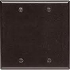 Mulberry, 91152, 2 Gang 2 Blank Lexan, Brown Wall Plate