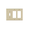 Mulberry, 92453, 1 Toggle Switch 2 Decora/GFI, Lexan, Ivory