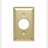 Mulberry, 64091, 1 Gang Single Receptacle, Polished Brass, Wall Plate