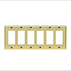 Mulberry, 64406, 6 Gang 6 Decora/GFI, Polished Brass, Wall Plate