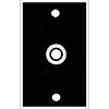 Mulberry, 97461, 1 Gang 3/4" Hole/Grommet, Stainless Steel, Wall Plate