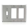 Mulberry, 97453, 3 Gang 1 Toggle Switch 2 Decora/GFI, Wall Plate