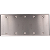 Mulberry, 97155, 5 Gang 5 Blank, Stainless Steel, Wall Plate