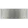 Mulberry, 97156, 6 Gang 6 Blank, Stainless Steel, Wall Plate