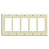 Mulberry, 84405, 5 Gang 5 Decora/GFI, Metal, Ivory, Wall Plate