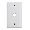 Mulberry, 86201, 1 Gang Phone Hole, Metal, White, Wall Plate