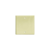 Cooper, 2137A-BOX, 2 Gang 2 Blank, Almond, Plastic, Wall Plate