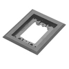 Wiremold, 817PCC-BLK, 1-Gang Nonmetallic Carpet Flange
