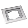 Wiremold, 818TCAL, 1-Gang Brushed Aluminum Combination Carpet and Tile Flange