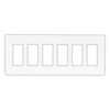 Cooper Wiring Devices, 9526WS, Aspire 6-Gang Wallplate