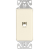 Cooper Wiring Devices, 9545-4DS, Aspire Single Phone Jack Insert