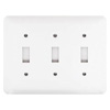 Mulberry, Princess 3 Gang 3 Toggle Wall Plate, 76073