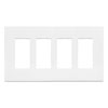 Cooper Wiring Devices, Aspire 4-gang Wallplate, 9524WS