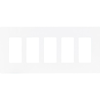 Cooper Wiring Devices, 9525WS, Aspire 5-Gang Wallplate