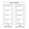 Lutron, Pico Wireless Control with LED, PJ2-4B-GWH-EL2