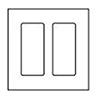 Lutron, Nova T Wallplates, NT-R3R3-FB-LA