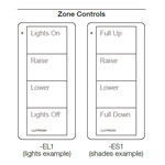Lutron, Pico Wireless Control with LED, PJ2-4B-GWH-EL1