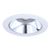 Elco Lighting EL1421C Recessed Lighting Trim, 4" Low Voltage Adjustable Clear Reflector Trim - White 