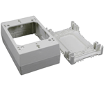 Wiremold, 2300 Nonmetallic Raceway Series, 1-Gang Deep Device Box, 2348-WH