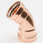 Approved Vendors, PCLF0012, Imported Copper Fittings, 1/2" Copper 45 Degree Elbow, P x P