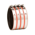 4" Husky, No Hub Heavyweight Couplings, Orange, M77174
