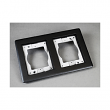 Legrand 827TCAL-BK, 2-Gang Carpet & Tile Flange