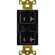 Lutron, CAR2S-20-DTR-BL, Duplex Wireless Receptacles Black, M77875