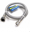 Easyflex,EF-FC-38C12F-9, Stainless Steel Braided Faucet Connector, 3/8" C x 1/2" FIP, 9" M78218