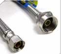 Easyflex, EF-TC-38CMBC-9, SS Braided Toilet Connector, 3/8"C x 7/8" Metal BC, 9", M78231