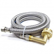 Easyflex, EF-DC-38CHBL-72 Stainless Steel Braided Dishwasher Connector, 3/8" C x 3/4" GH Elbow, 72",M78236