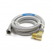 Easyflex, EF-DC-38C38L-48 Stainless Steel Braided Dishwasher Connector, 3/8" C x 3/8" EL, 48",M78237