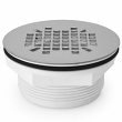 Sioux Chief,828-2,PVC No-Caulk Shower Module Drain w/ Snap-in Stainless Steel Strainer,M78287