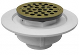 Jones Stephens, D50-700, 2 PVC Shw Drn Scr Dn Clmp  Rng/4 SS Str, M78288
