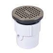 HERCULES, 72167, PVC General Purpose Drain with 5-Inch NI Grate, 3-Inch or 4-Inch, M78304
