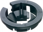 ARLINGTON, NM96, 1" Black Button Non-Metallic Push-In Cable Connector, M78426