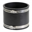 EVERFLOW, 4820 , 5" BlackFlexible Pvc Rubber Coupling with Stainless Steel Clamps, M78452