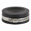 Everflow, 1730 , 3" Black, Flexible PVC Pipe Cap with Stainless Steel Clamps, M78465