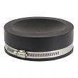 Everflow, 1760, 6" Black, Flexible PVC Pipe Cap with Stainless Steel Clamps, M78468