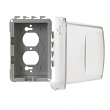 TayMac, MM710C , Clear, Weatherproof Single Outlet Cover Outdoor Receptacle Protector, 4-3/4 Inches Deep, M78474