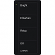 Lutron PJ2-4B-GBL-P03, Pico 4-Button Any Room Scene Wireless Remote Black