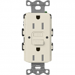 Lutron, SCR-15-GFST-PM,15A GFCI Receptacle - Tamper Resistant - Pumice